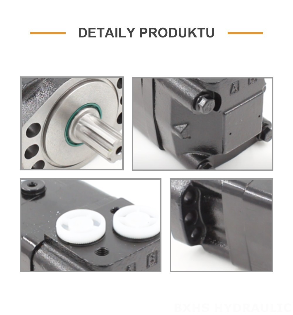 Hydraulický motor BMSY s cykloidním převodem 100 cm³/ot. 50 l/min Hydraulický motor